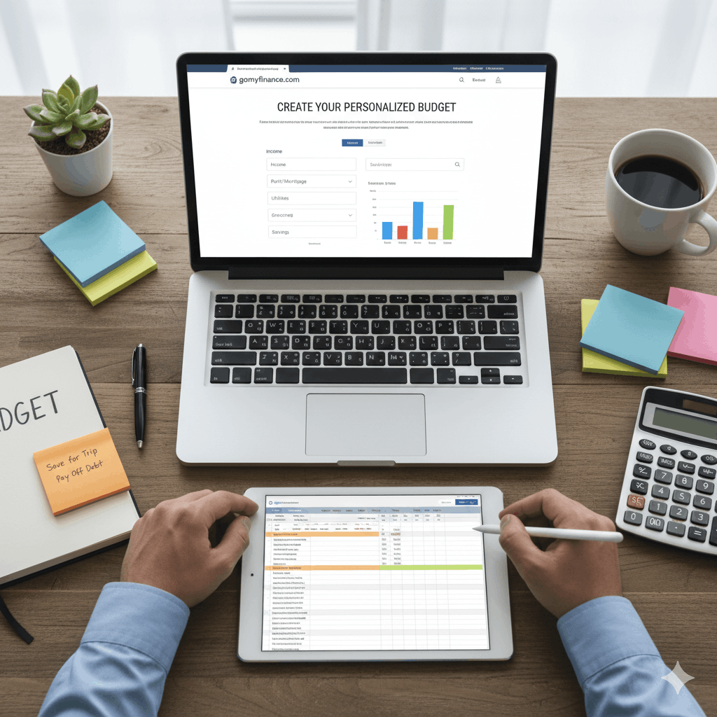 GoMyFinance.com Create Budget: A Monthly Plan You Can Run Without Stress 1 gomyfinance.com create budget