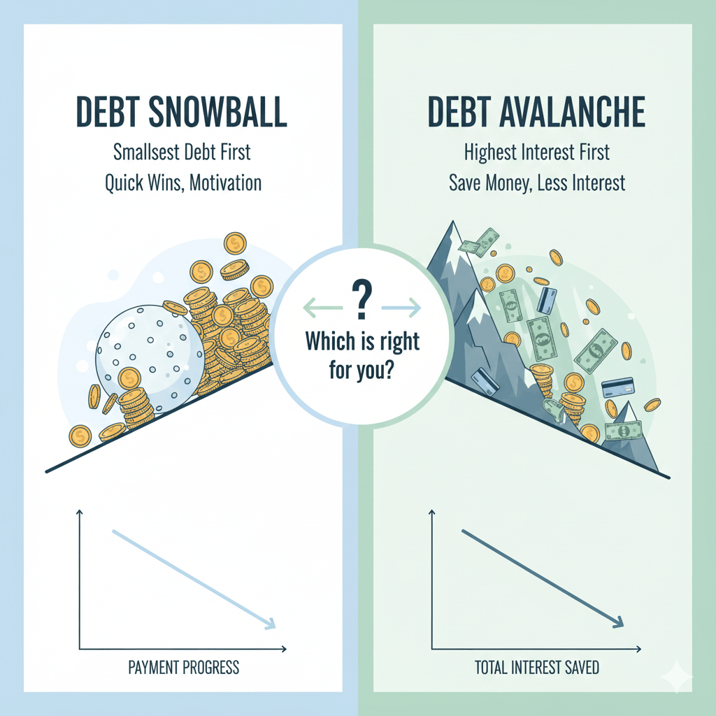 Debt Snowball vs Debt Avalanche: Pick the Right One for You 2 Debt Snowball vs Debt Avalanche
