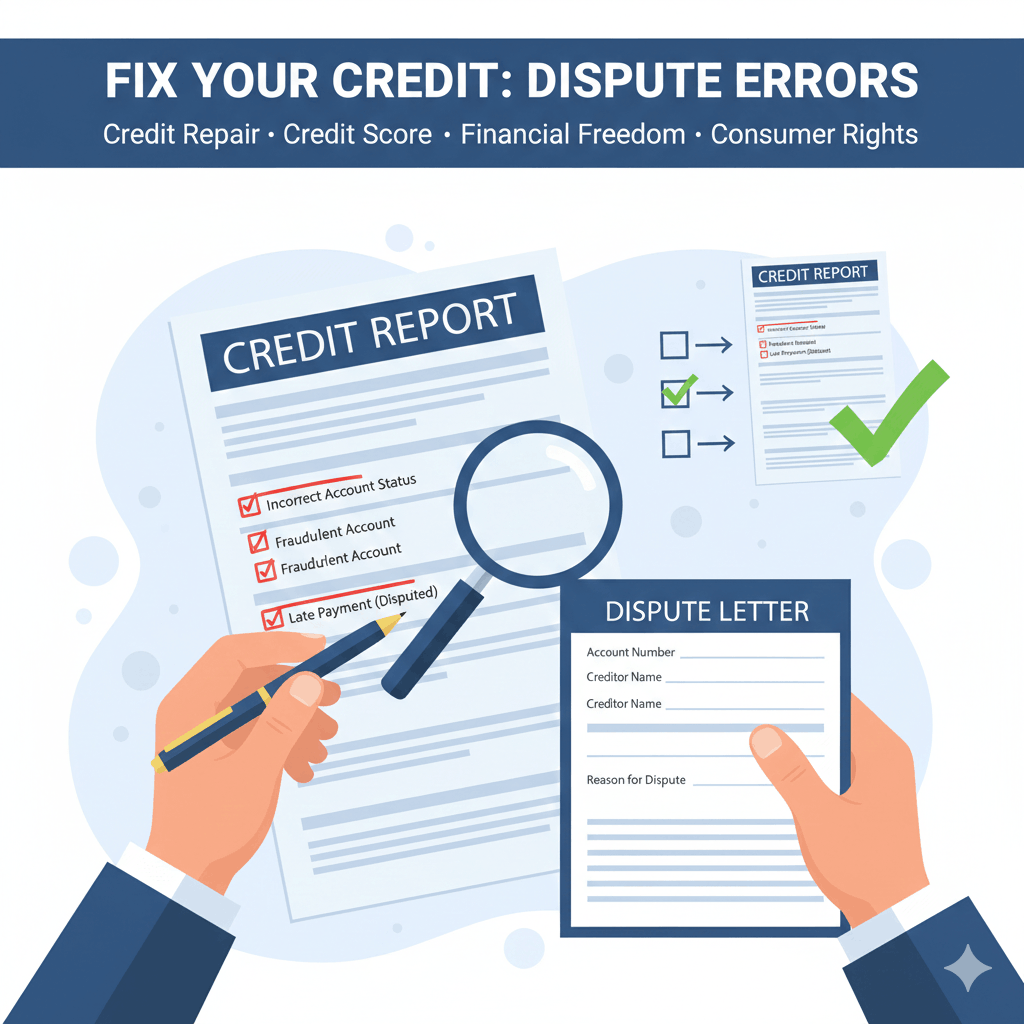 How to Dispute Credit Report Errors Step by Step 2 Dispute Credit Report Errors